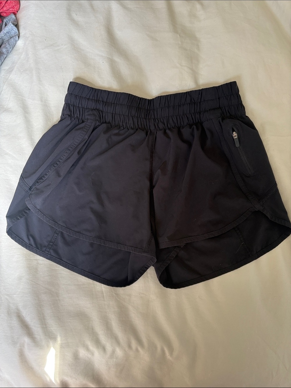 lululemon athletica Black Women's Athletic Shorts with Zip Pocket
